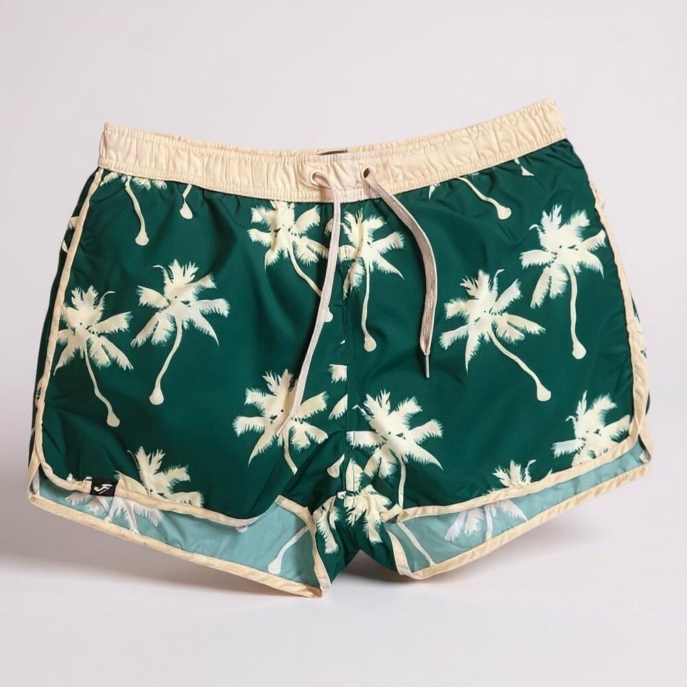 Men’s Joma Tropical Swim Trunks L Green Retro